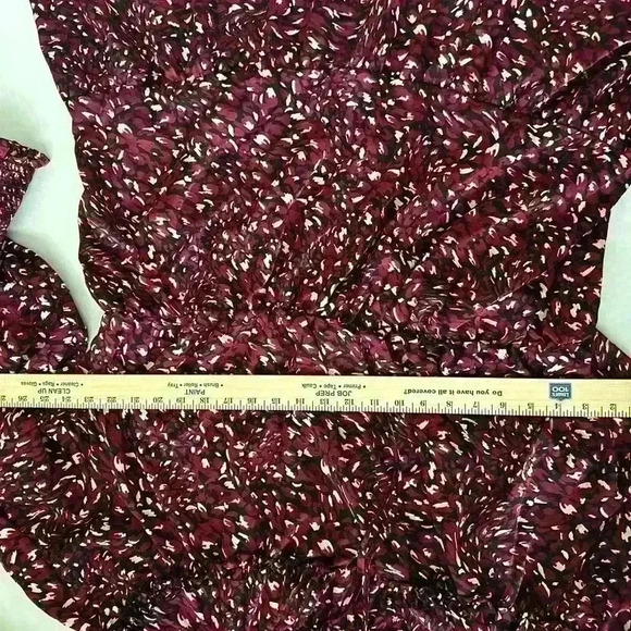 Eloquii Elements Floral Satin Dress with Ruffle Yoke size 22/24 - Picture 7 of 11